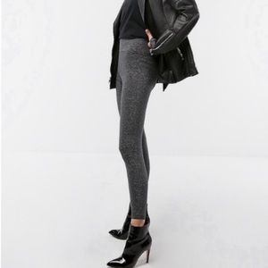 Metallic Sweater Leggings Sz L